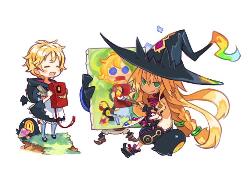 魔女コラボイラスト