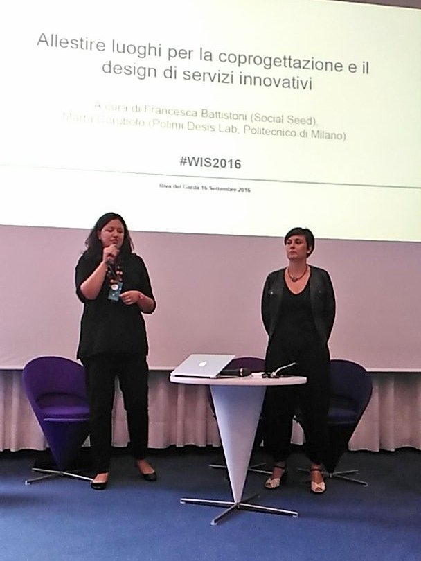 Tourett's tweet photo. #wis16 @batty82 e @martacorubolo danno il via alla sessione su coprogettazione di servizi innovativi @PianoC_Mi https://t.co/9jmpNfyPAy