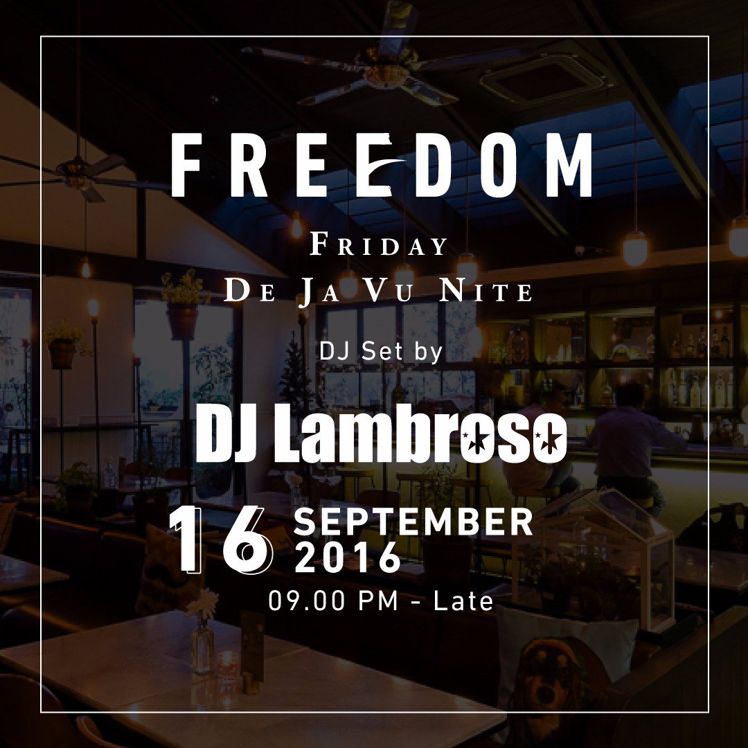 hauserooftop's tweet photo. Hause Freedom Friday: De Ja Vu Nite feat. DJ @OggyLambroso starting from 9 PM. Let's have a tons of fun tonight! https://t.co/0TBfgzB1KV