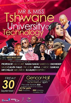 SizTheMoment_'s tweet photo. 30 September 2016....we're crowning Mr & Miss TUT Sosh...#FillUpGencorHall https://t.co/ccE2LilQ7T