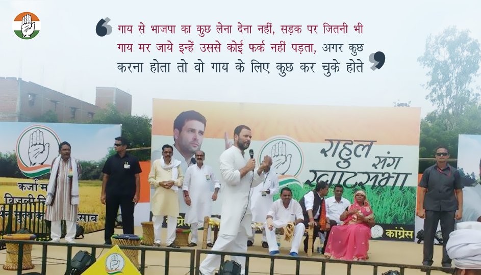 INCIndia's tweet photo. "BJP not bothered about cows. Cows dying on roads. If BJP was serious they would've already done something by now" https://t.co/ckD05Dvnxn