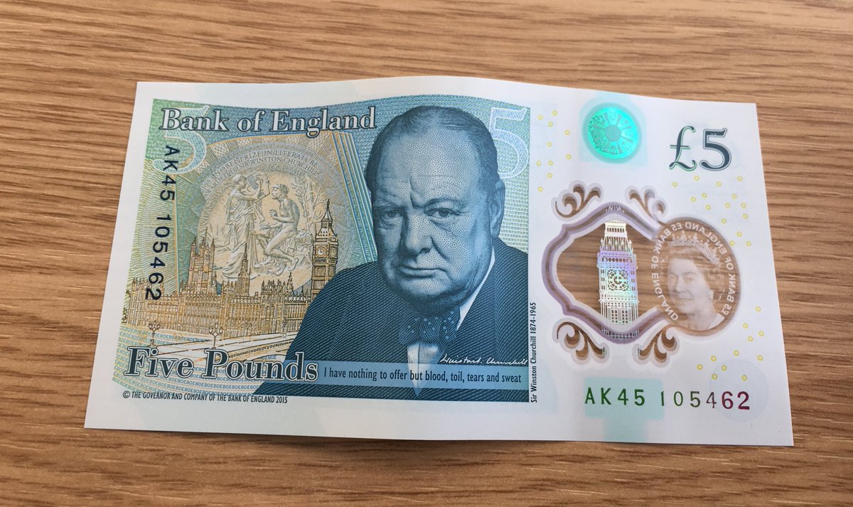 AshBoio's tweet image. I'm loving the new £5 note! Like monopoly money!!! #£5 #fivepoundnote