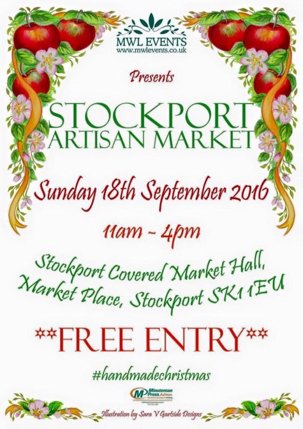 Find me at <a href="/stkportartisan/">Stkport Artisan Mkt</a> this Sunday 18/9 from 11-4 - lots of offers on again! #handmadechristmas @mwlevents