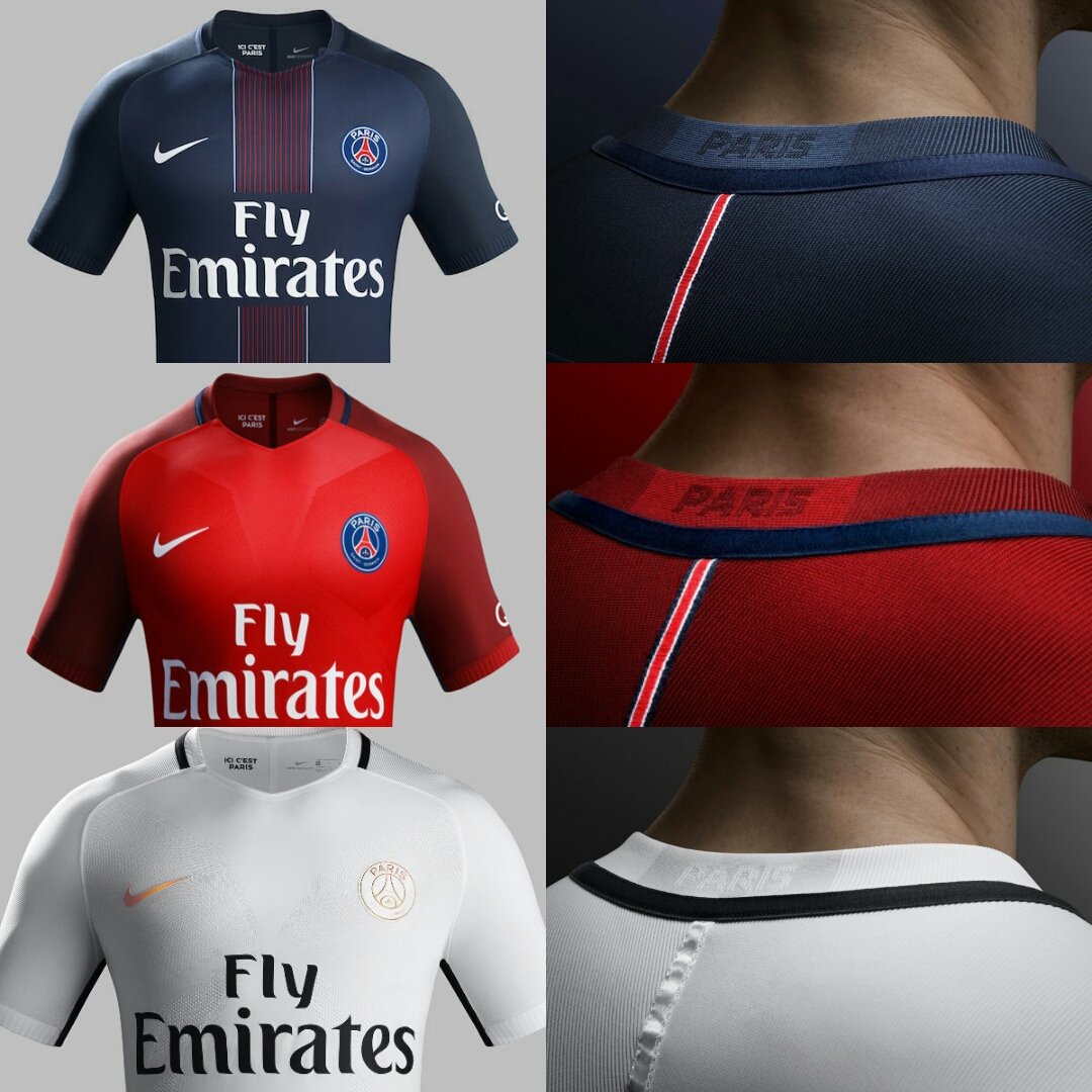 OFFICIAL : Sempurna! 3 Jersey Paris Saint-Germain Untuk Musim 2016/2017. #PSG