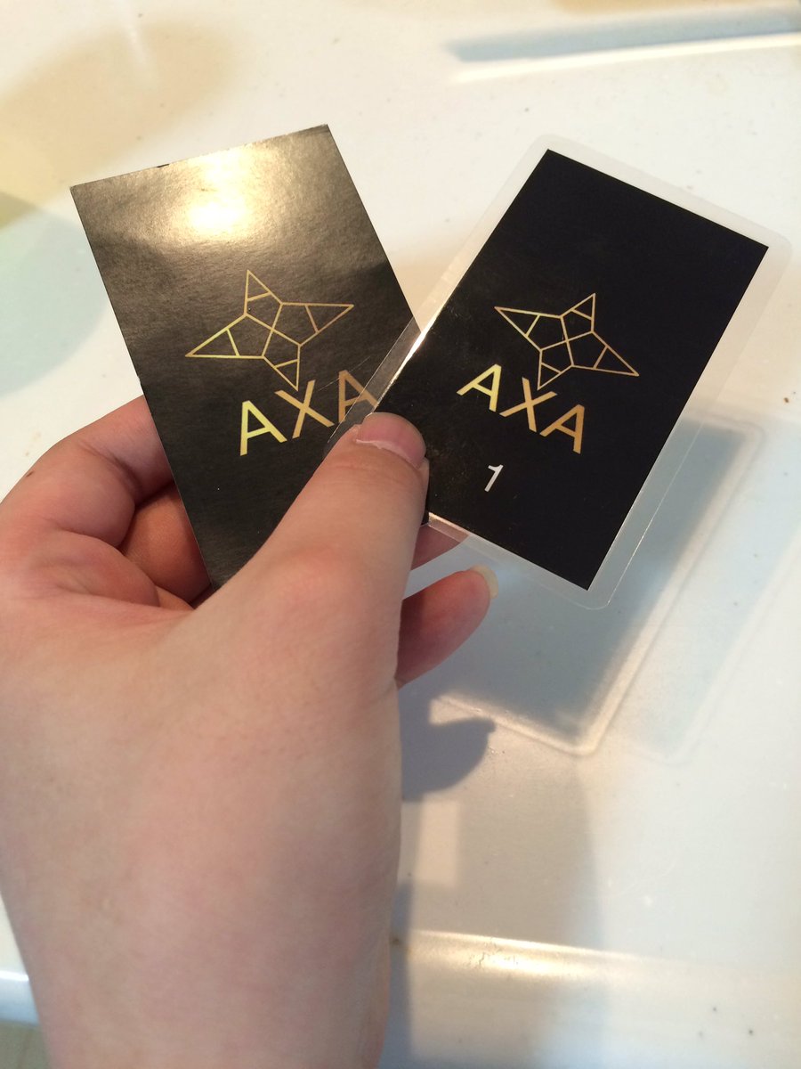 axa_official's tweet photo. ただいま、
AXAメンバーズカード
AXA11/19 B-THREEチケット
両方取り扱っております。

お買い求めの方は、DMで。 https://t.co/SlyvCXhlTt