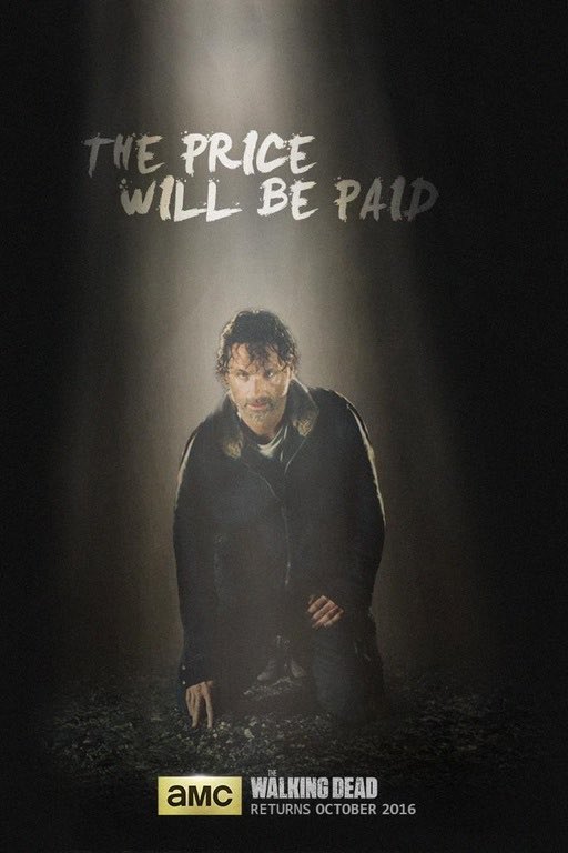 TWDFrancophone's tweet photo. "The price will be paid"
À votre avis, que représente cette affiche? #TheWalkingDead https://t.co/xDOq9tuOY5