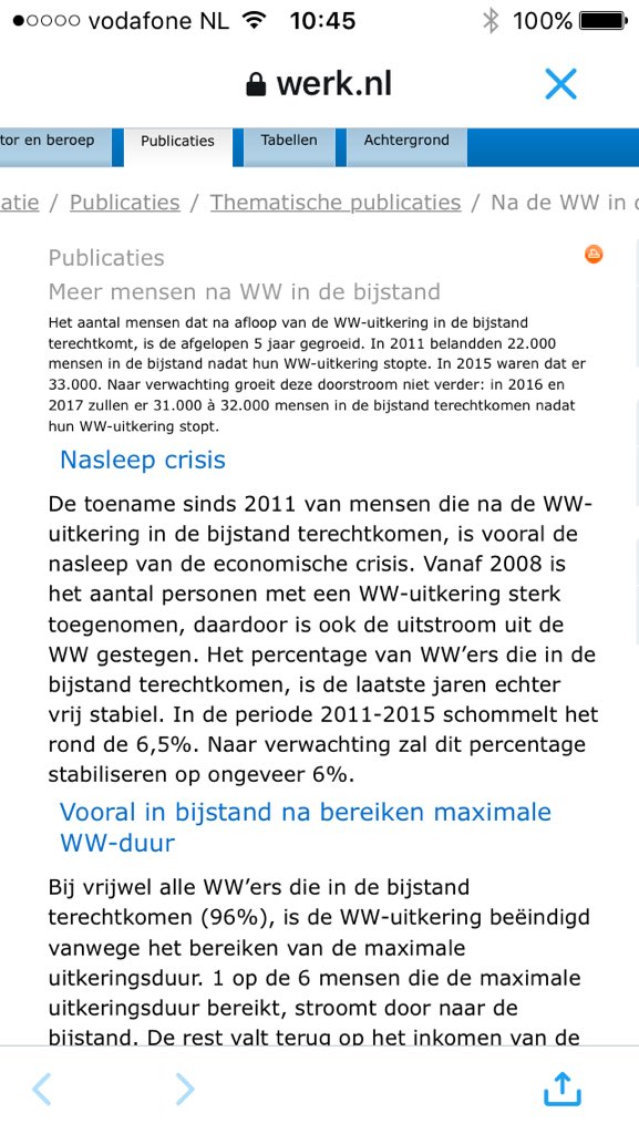 @UWV_Webcare Dank voor link! Zoals vermoed veel uitstroom naar bijstand. Misleidende titel afname WW-bestand.