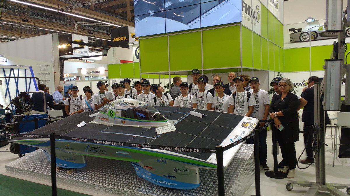 Lander Hollevoet (@hollevoetlander) on Twitter photo Italian school visiting our solar car in Frankfurt <a href="/finixa/">Finixa</a>. <a href="/solarteam_be/">Innoptus Solar Team</a> inspiring international students Italian school visiting our solar car in Frankfurt <a href="/finixa/">Finixa</a>. <a href="/solarteam_be/">Innoptus Solar Team</a> inspiring international students
