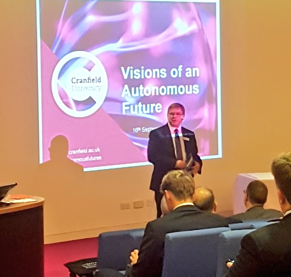CranfieldUni's tweet photo. The #AutonomousFutures conference is underway with a welcome from @iain_gray https://t.co/09yp4Ha9xp
