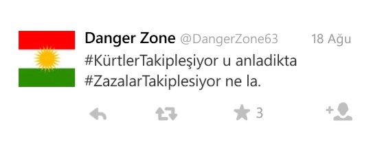 Anladım ki Kürtlerin Zaza kelimesine bile tahammülü yok