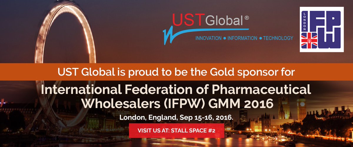 USTglobal's tweet photo. If you are at @IFPW #2016GMM #London, Visit UST Global @ Stall space #2 https://t.co/M3bZigUGxp