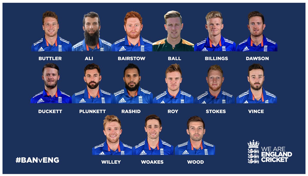 England Cricket On Twitter Here S Your 15 Man Odi Squad To Face
