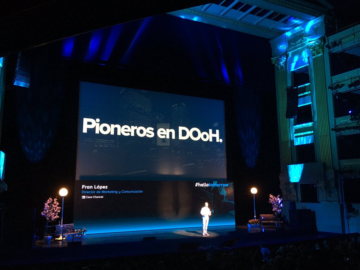 LTCpitu7's tweet photo. "Trabajar muy duro día a día", la clave del éxito @clearchannelES. Espectacular #hellotomorrow ! https://t.co/SC0IjDNV7s