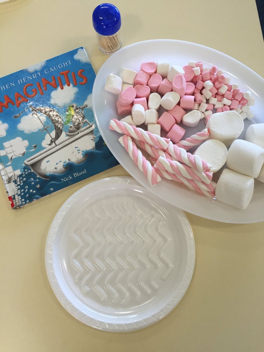 CulleyKristin's tweet photo. Marshmallows to inspire creativity in Bookworm kids!Not at school yet but already curious@Cessnockeps @eoseducation https://t.co/zc8WkCt8eL