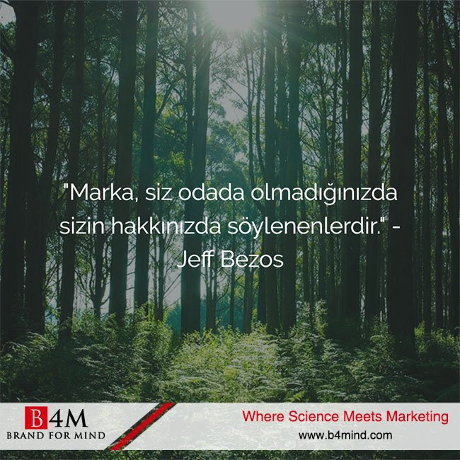 b4mind's tweet photo. "Marka, siz odada olmadığınızda sizin hakkınızda söylenenlerdir." - Jeff Bezos
#markadanışmanlığı #markanedir https://t.co/LB2pXCo7CQ