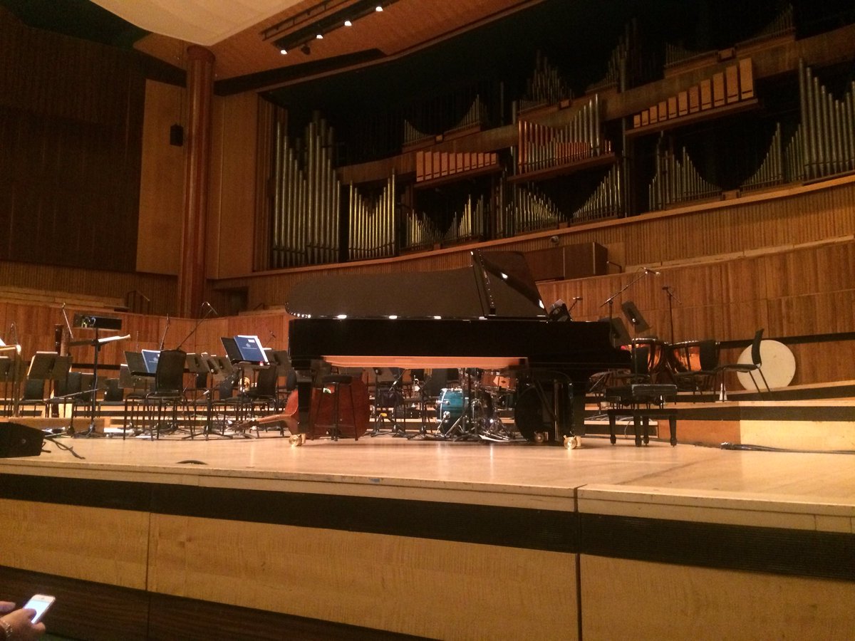 MadAboutXavier's tweet photo. #viewfromourseats last night @southbankcentre #SomethingWonderful. Seems we were spied floating over the orchestra. https://t.co/coWKEvO2Be