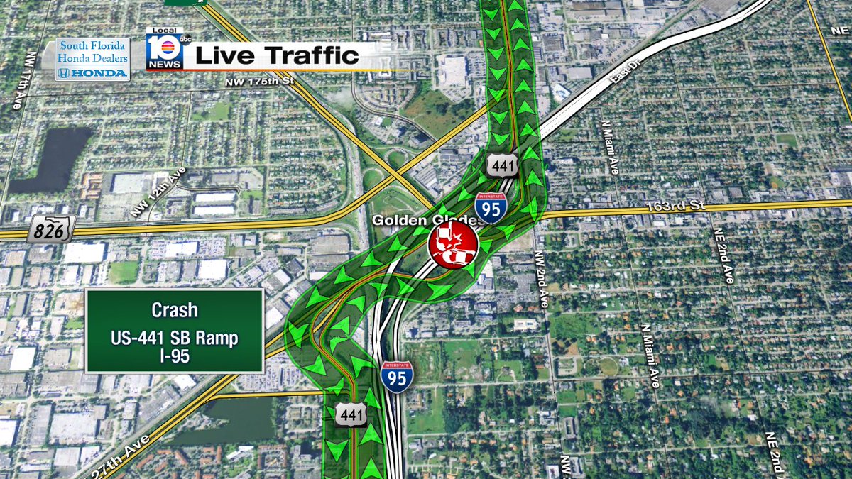 Crash on US-441 SB Ramp to I-95 #traffic https://t.co/kUV4N38hsM