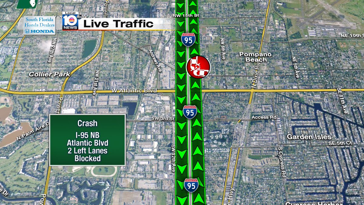 Crash on I-95 NB at Atlantic Blvd #traffic https://t.co/E5U4Oqx85l