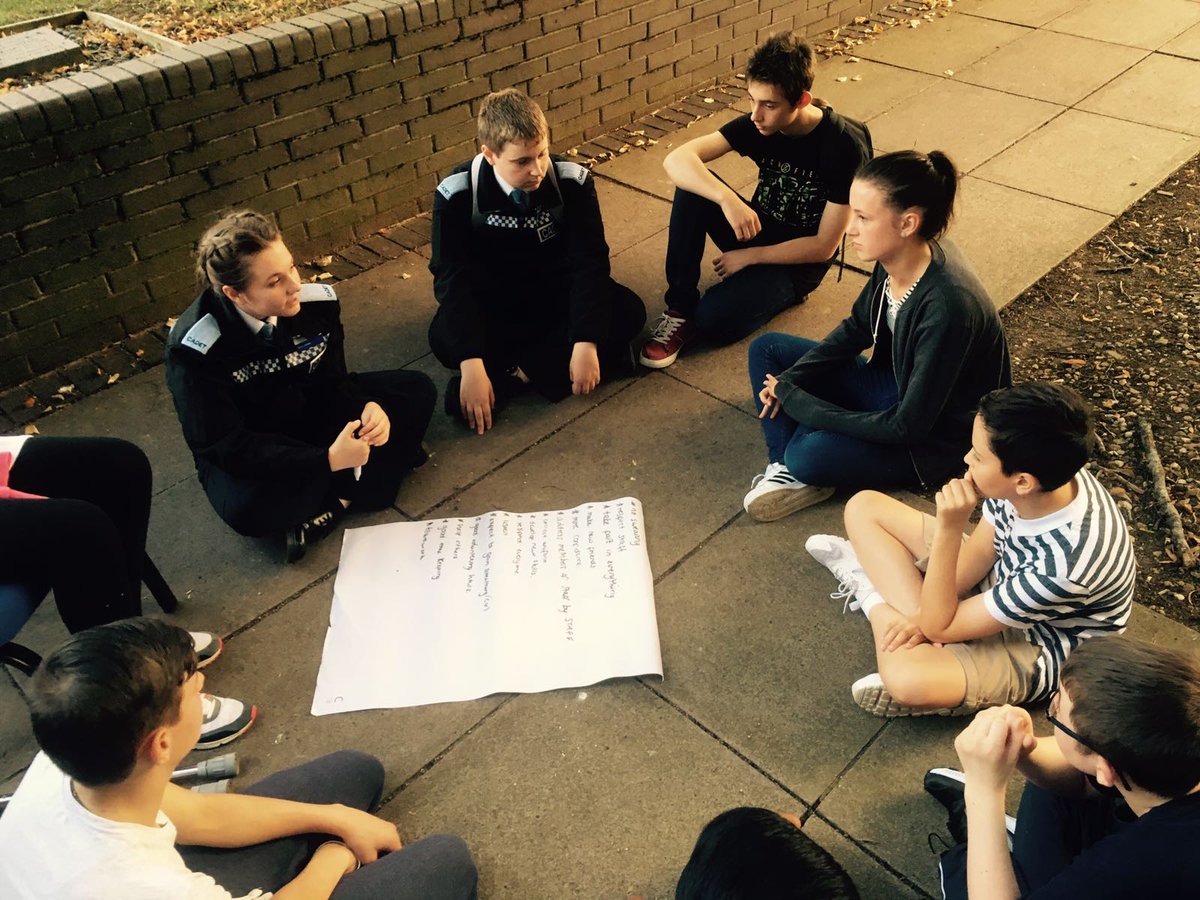 ESCadets's tweet photo. New cadets discussing behaviours and standards expected from NESC https://t.co/7xX6dJ2VRH