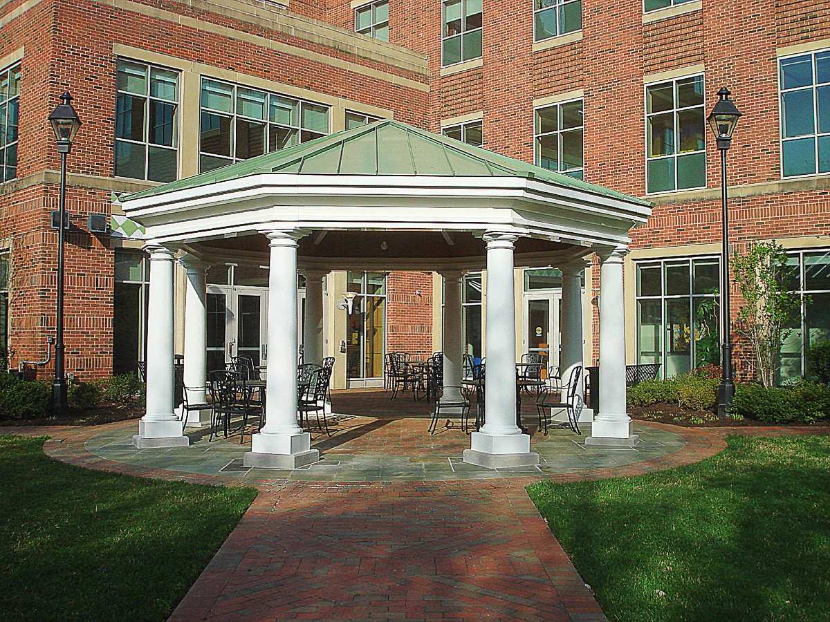 VCU School of Nursing Garden Shade - Remember this? #FlashbackFriday #Construction #ConstructionRVA #VCU