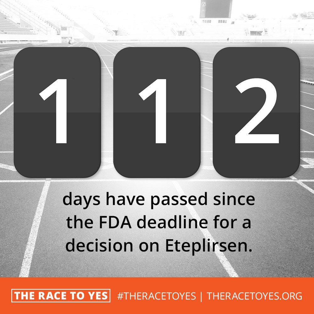 TheRacetoYes's tweet photo. @US_FDA #MakeDuchenneHistory #eteplirsen https://t.co/q8RyhC0leO