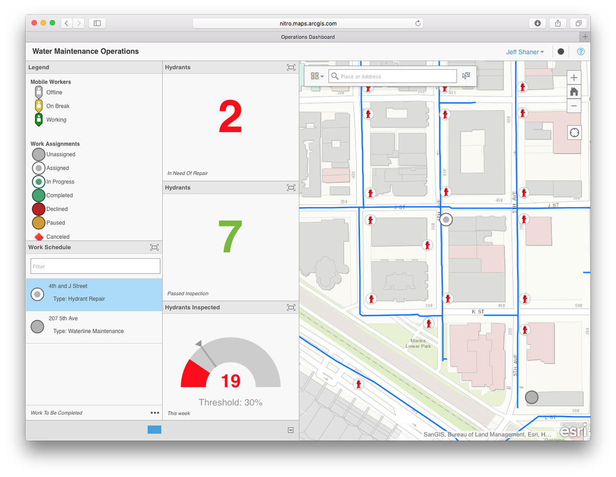 EsriIndia's tweet photo. Monitor what matters most to you. Operations Dashboard for #ArcGIS improves decision making. https://t.co/AiXwk5SMBZ https://t.co/m3QiUGVSRa