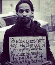 TheSADAG's tweet image. Suicide ends the chances of a worse situation from getting better. RT &amp;amp; share @postsecret