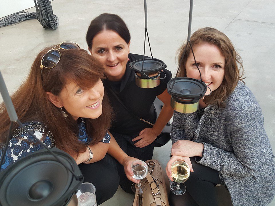 Contact Studios artists Julie Brazil, <a href="/anniniwa1/">Ann Daly</a> and Sheila Richardson <a href="/limerickgallery/">Limerick Gallery</a> last night for 'Cumann' :)