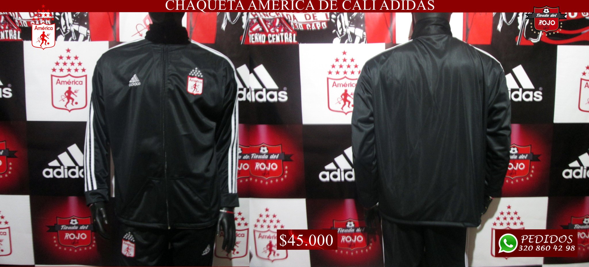 تويتر \ AMERICA DE CALI على تويتر: ADIDAS AMERICA DE CALI 3:) Llego a #TiendaDelRojo la chaqueta de entrenamiento de la Mechita https://t.co/blVFUjANL2"