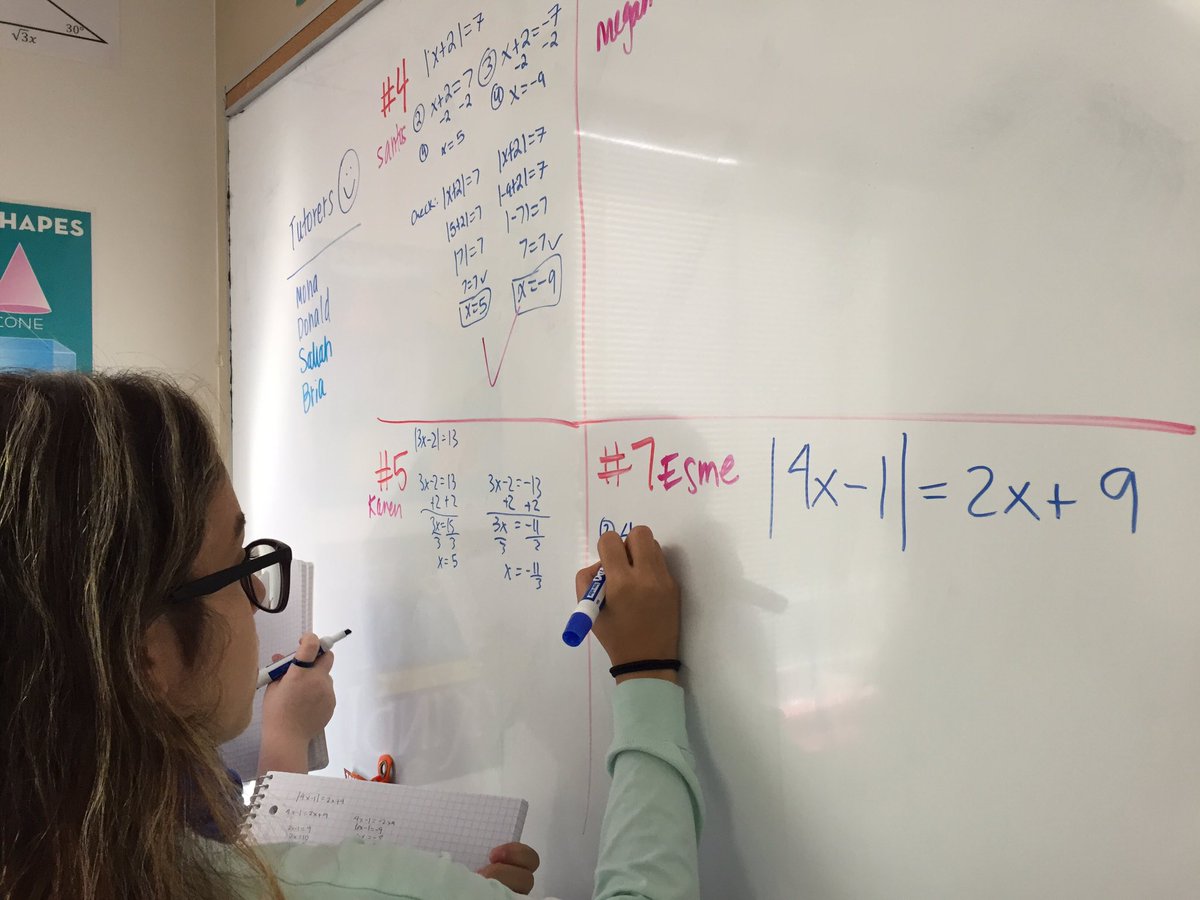 kathrynkundrot's tweet photo. solving absolute value equations #originalequation #equivalentequation #extraneoussolutions ๐ฎ @bhsmathdept https://t.co/nLR34sKizT