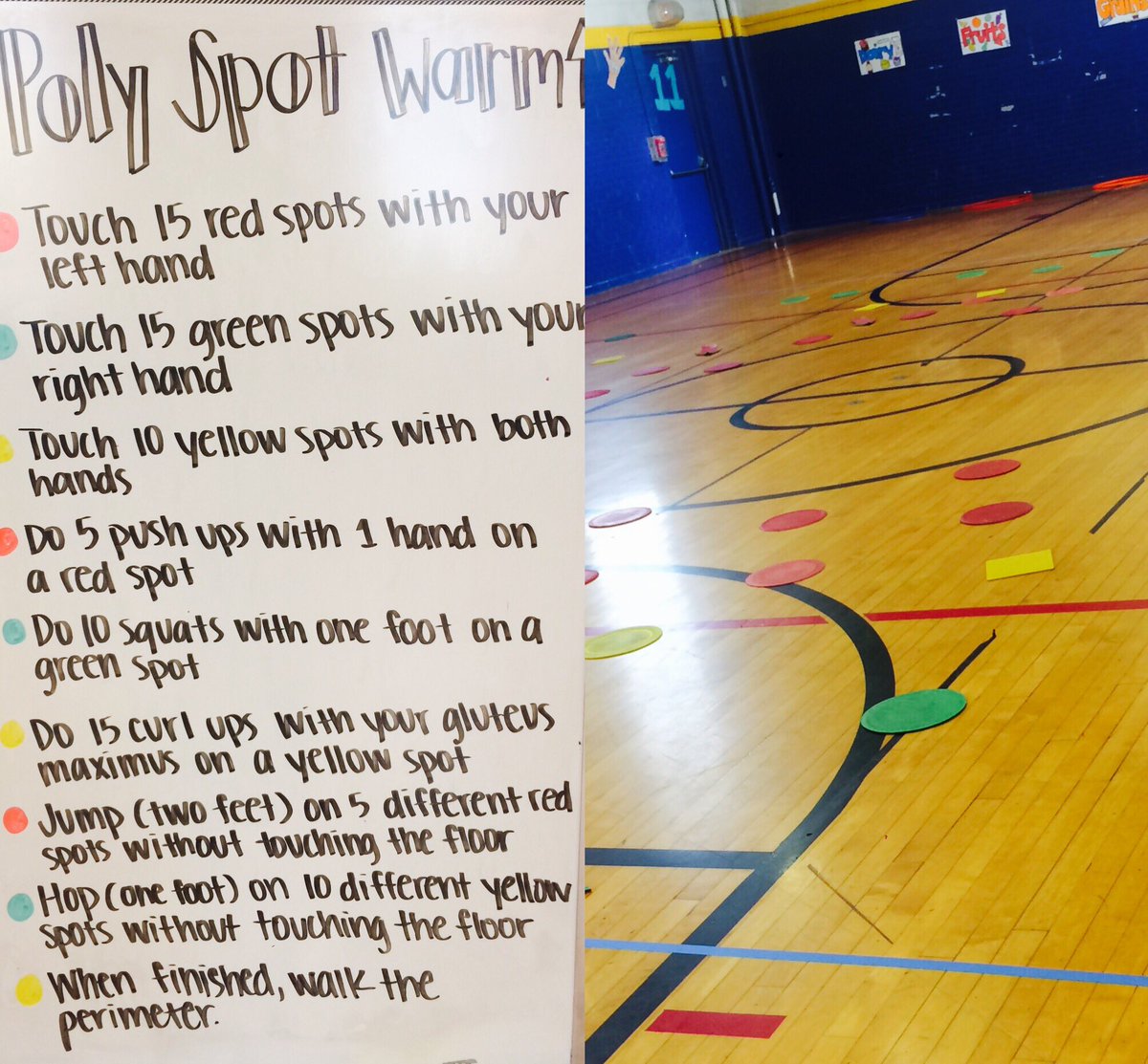 Poly spot warm up #physed