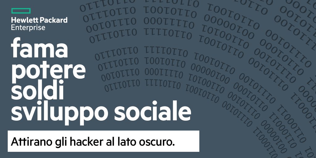 HPE_Italy's tweet photo. Cosa spinge un'#hacker a passare al lato oscuro dell'IT? Scoprilo nel nostro ultimo report: https://t.co/cQV4zRui6S https://t.co/ViFu5v2EuW