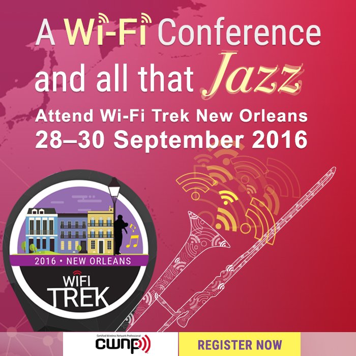 A great opportunity to earn your next #CWNP designation. bit.ly/2cfSPkb #WiFi #NOLA