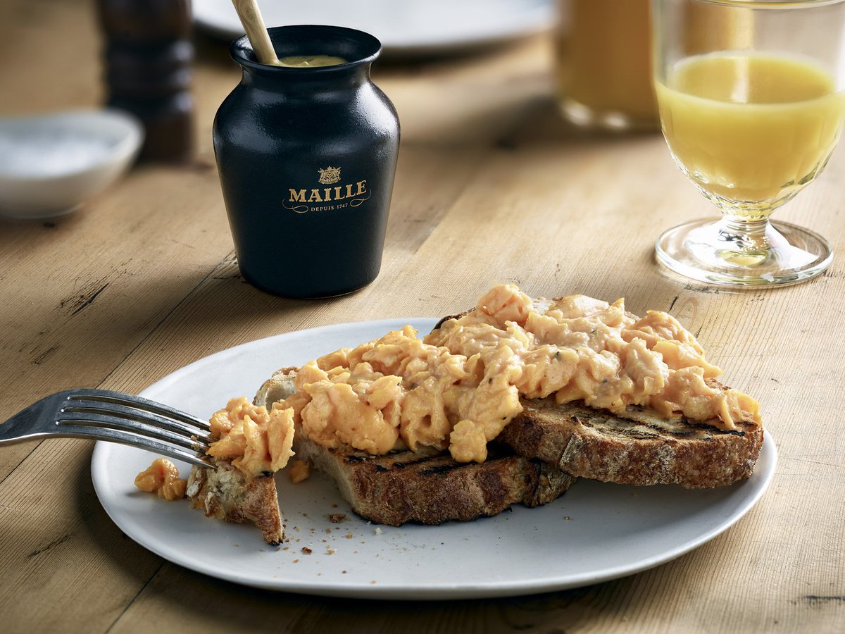 Tip for luxurious scrambled eggs: add Black #Truffle &amp; Chablis #Mustard for a tasty twist – bit.ly/2bcBhrU