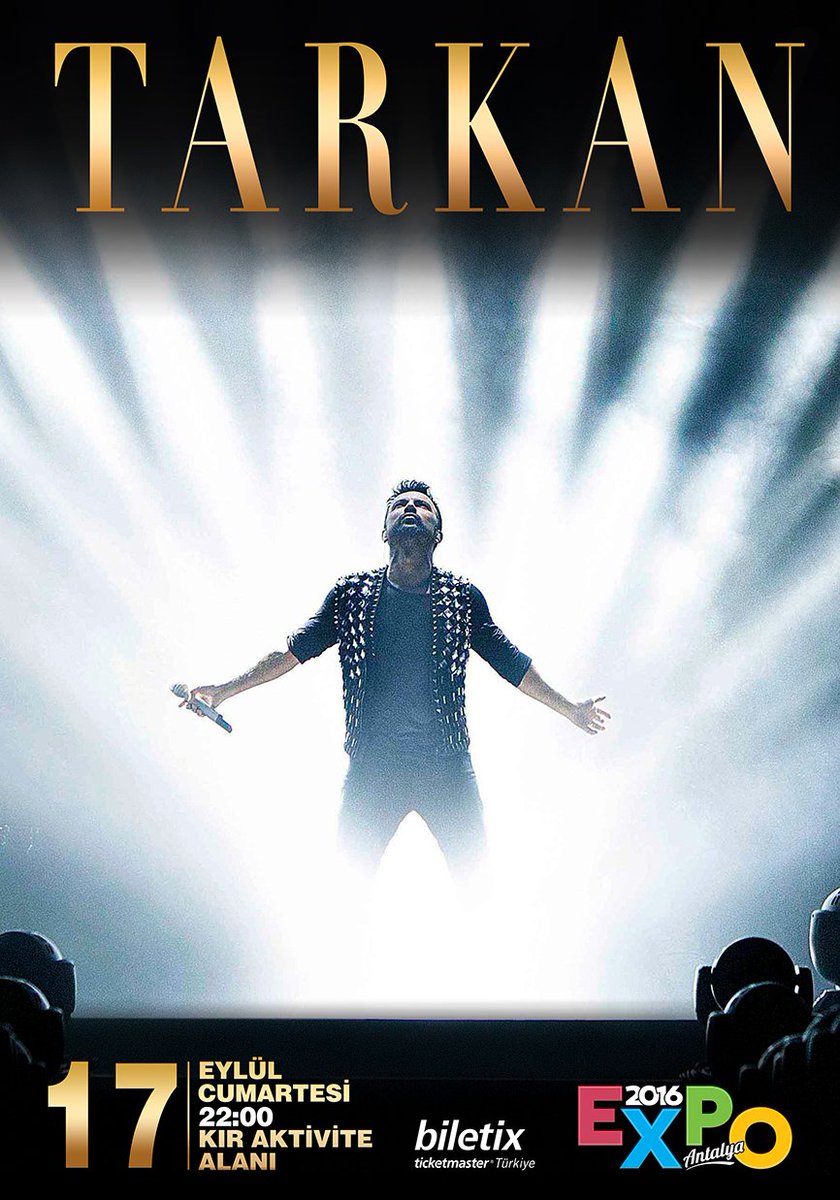 expo2016antalya's tweet image. 20.00'ye kadar RT yapan 25 takipçimiz Tarkan konserine çift kişilik bilet kazanıyor.

bit.ly/EXPOTarkanHedi…