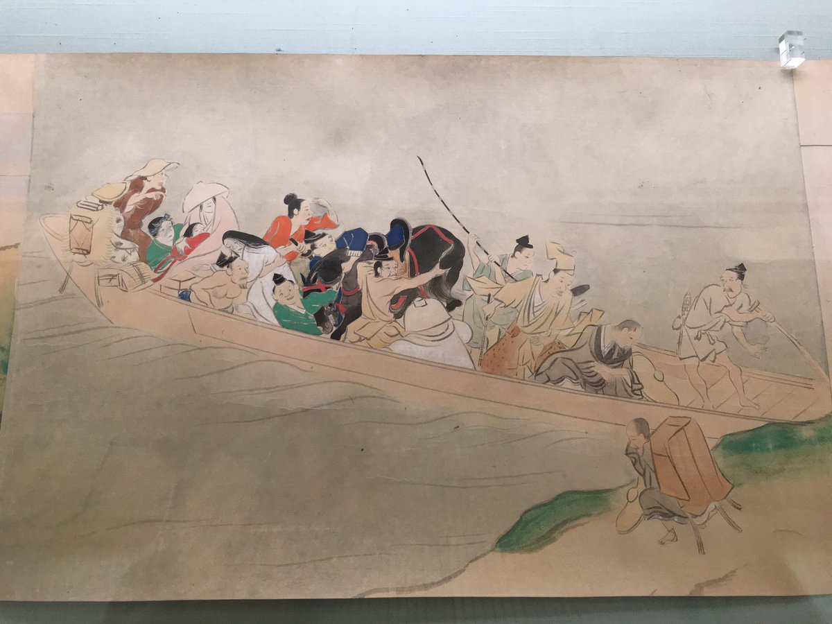 狩野山雪の流水花卉図屏風は四角いマスに144の草花が描き分けられた