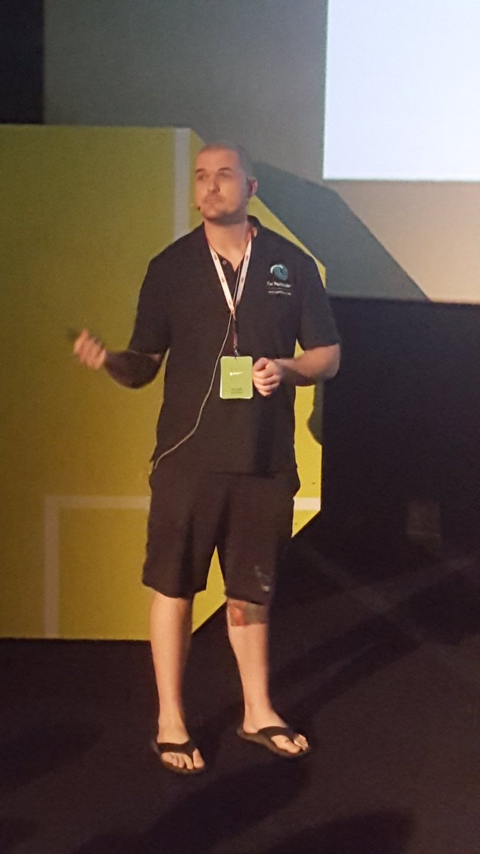 dvdstelt's tweet image. I love it when people wear flip-flops during a presentation. #abbdevday #flipflopdrivenpresentation @williambZA
