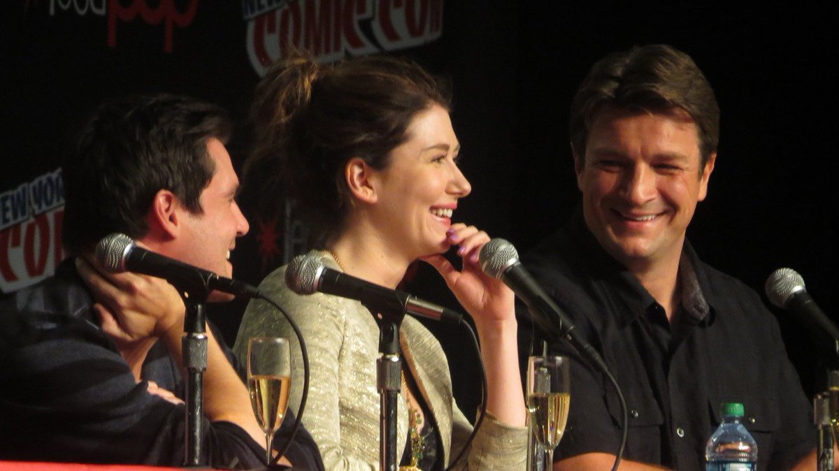 StupidHans's tweet photo. @germannateclub Ibid. #NYCC2012 @NathanFillion @JewelStaite @Sean_M_Maher #FireflyPanel @LongBeach_CCFirefly&ConMan https://t.co/4TDhWV1wYF