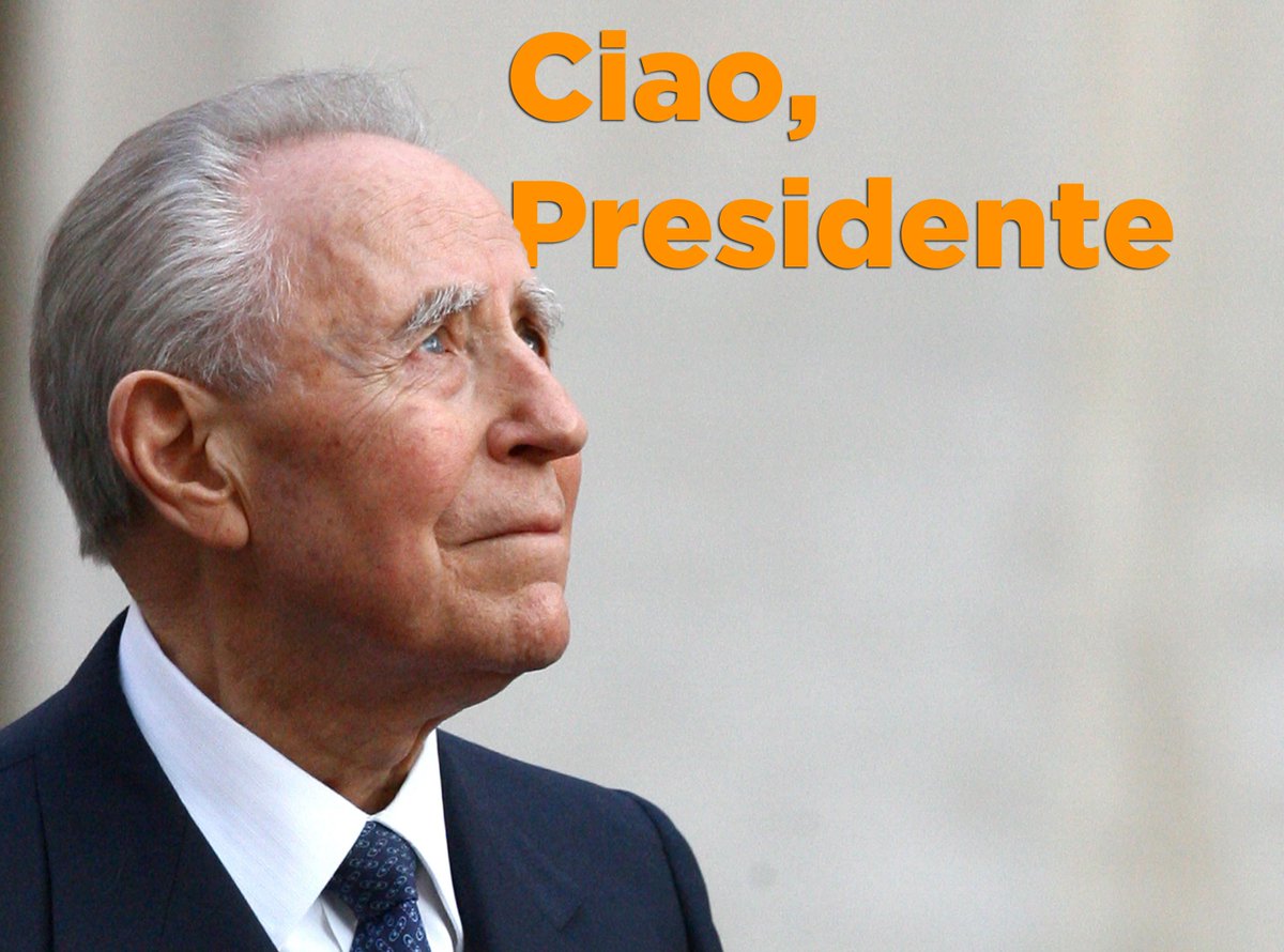 gdnazionale's tweet photo. Ciao, #Presidente Ciampi.
Grazie di tutto https://t.co/wPRvX4aXPv