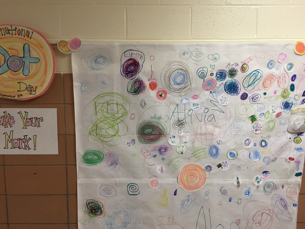 LoganESArt's tweet photo. International Dot Day was yesterday! How did you celebrate? https://t.co/1Q6diitVYv