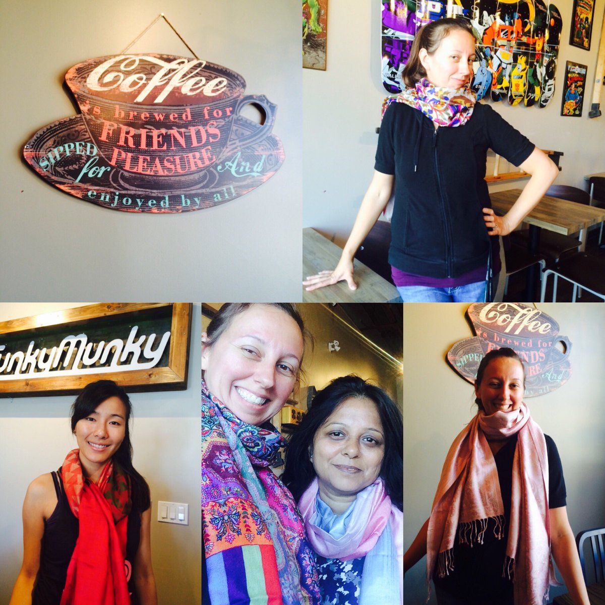 Scarfing at Funky Munky