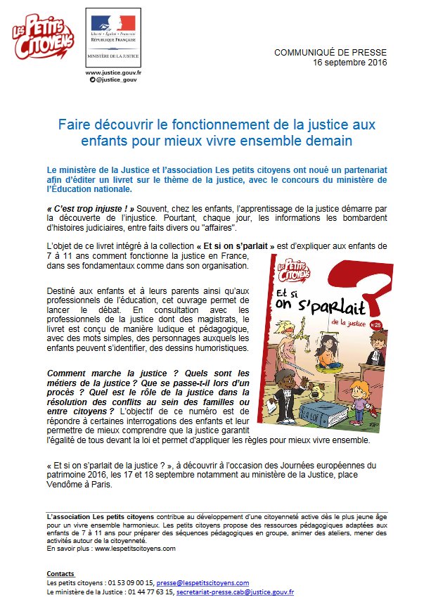 justice_gouv's tweet image. ⚖📚 "Et si on s’parlait de la #justice ?" Un livret pédagogique pr les enfants de 7 à 11 ans ➩justice.gouv.fr/publication/li…