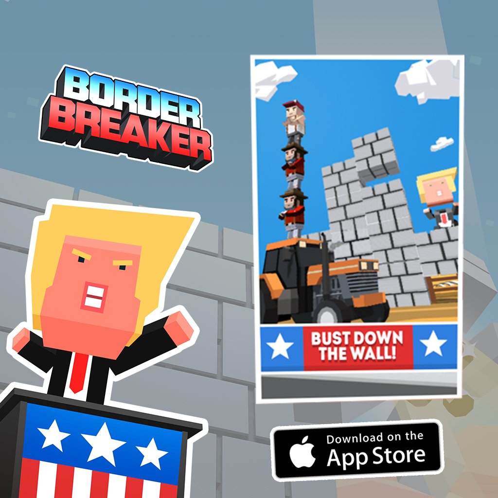 gigataur's tweet photo. Stay Calm and Break Down The Walls. #borderbreaker for free today! #freegame #iosgame https://t.co/2fznyAfdHI https://t.co/YqBoZENq3B