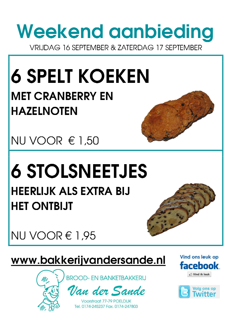 De lekkerste weekendpakkers: speltkoeken gevuld met cranberries en hazelnoten en stolsneetjes smullen bij ontbijt