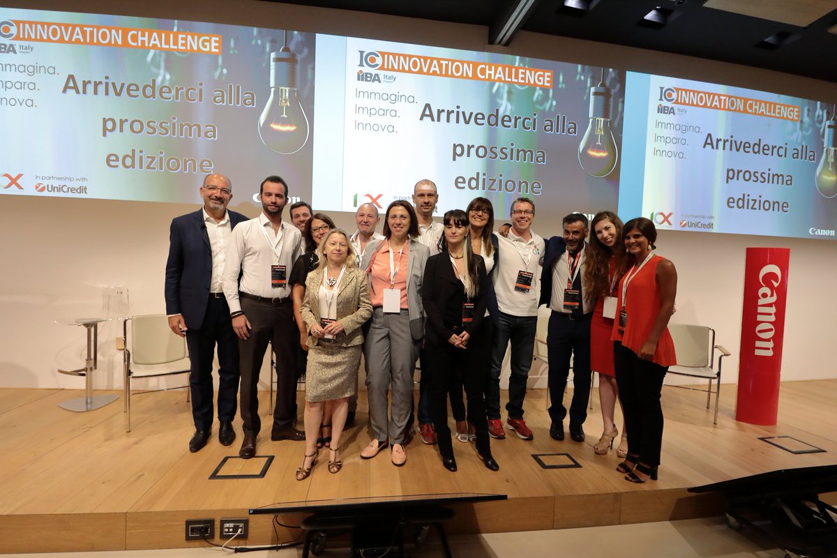 CanonBusinessIT's tweet photo. Grazie ai team finalisti, a @iiba_italy, e a @UniCredit_IT per aver reso questa edizione unica. #IoX #IIBAInnova https://t.co/rv5esiA2RK