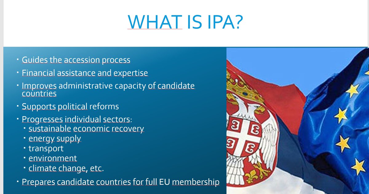 Franc_Bogovic's tweet photo. #IPAfunds prepare candidate countries 4 full #EU membership #Serbia #Srbija @ParlamentSrbija @SEIOrs @European_WB https://t.co/8zOIhgEAB4