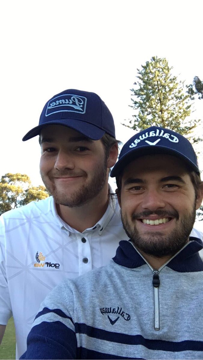 haydnbarron's tweet photo. Few holes with fellow hairy ambassador @CurtisLuck6 .Still waiting to hear from @Pantene in regards to sponsorship https://t.co/qC0b2EpnBI