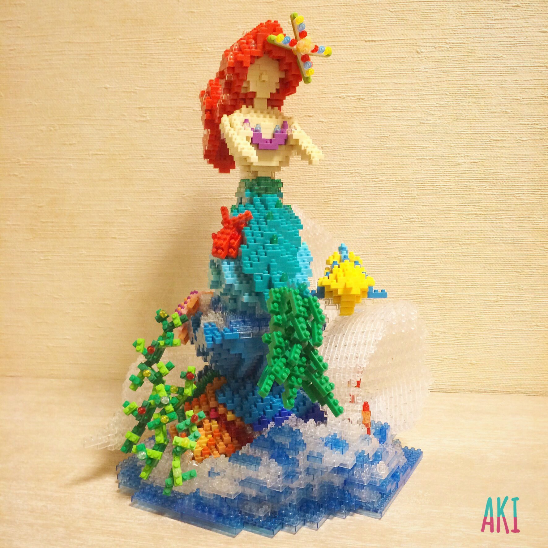 Aki ナノブロック作品展から連れて帰ってようやく修復完了 次は何作ろうかなෆ Nanoblock Thelittlemermaid Ariel ナノブロック リトルマーメイド アリエル ディズニー T Co Daghfgk3jy Twitter
