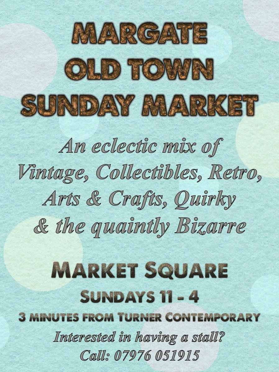 margateoldtownmarket (@margatebazaar) on Twitter photo " <a href="/OldTownMargate/">O L D T O W N M A R G A T E</a> is just divine darling ... and so now ...
you simply must come along ..."
Sunday 11-4 " <a href="/OldTownMargate/">O L D T O W N M A R G A T E</a> is just divine darling ... and so now ...
you simply must come along ..."
Sunday 11-4