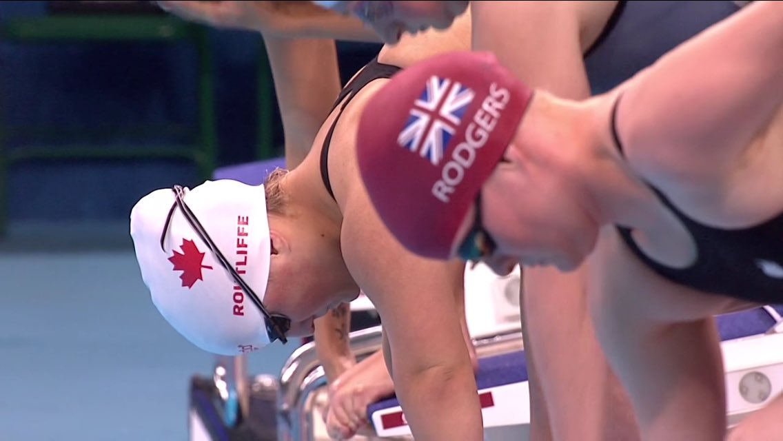 tararouty's tweet photo. @TessRoutliffe has qualified for the finals of the 100m free tonight!!! 🇨🇦🇨🇦🇨🇦 https://t.co/As3ILHEVPY